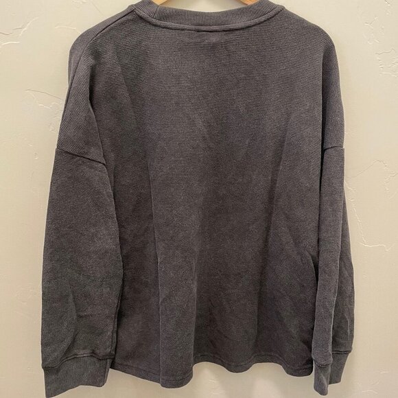 Roxy Long Sleeve Eastside Thermal Graphic Sweatshirt NWT - Picture 7 of 7